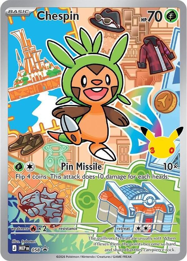 Chespin -  058 - Pokémon