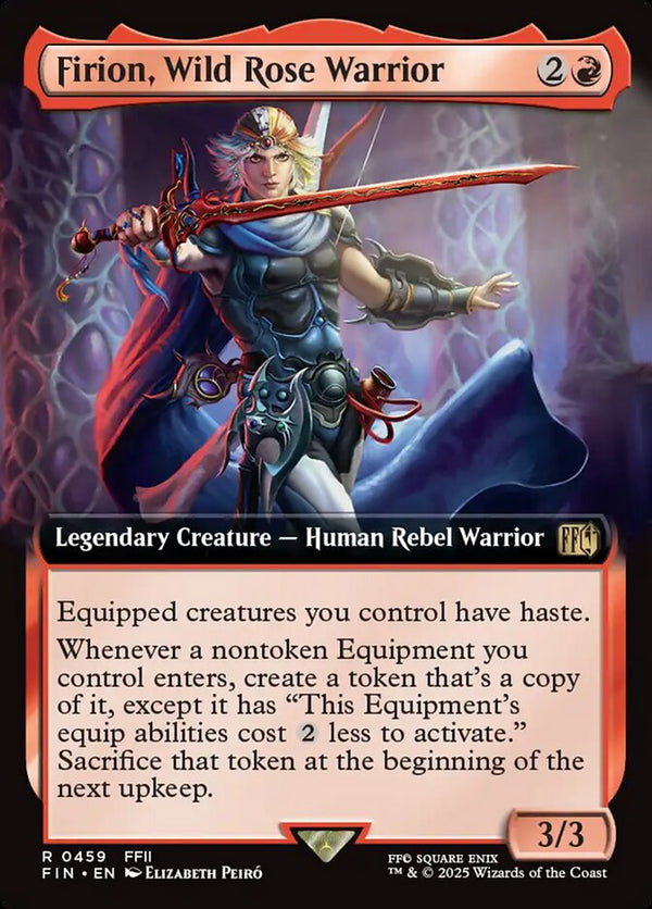 Firion, Wild Rose Warrior (Extended Art) - Magic: The Gathering