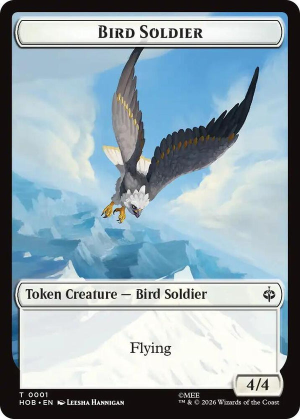 Bird Soldier // Axe Double-Sided Token - Magic: The Gathering