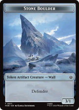 Stone Boulder // Bear Double-Sided Token - Magic: The Gathering