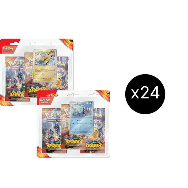 Surging Sparks 3 Pack Blisters Case - Pokémon