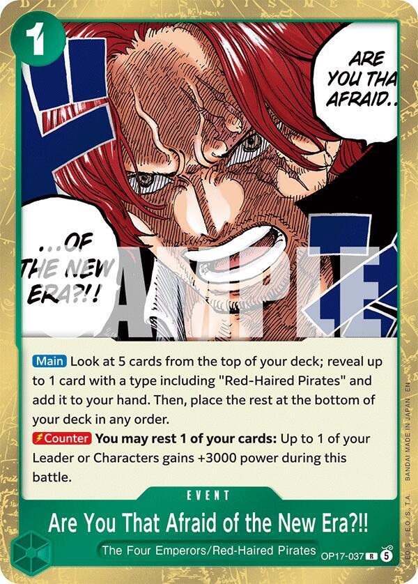 Are You That Afraid of the New Era?! - One Piece Card Game
