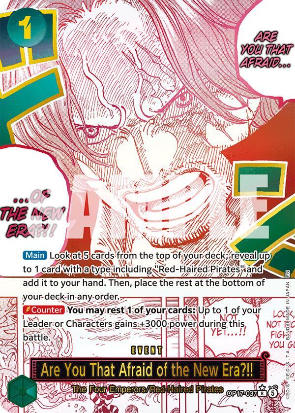 Are You That Afraid of the New Era?! (Alternate Art) - One Piece Card Game