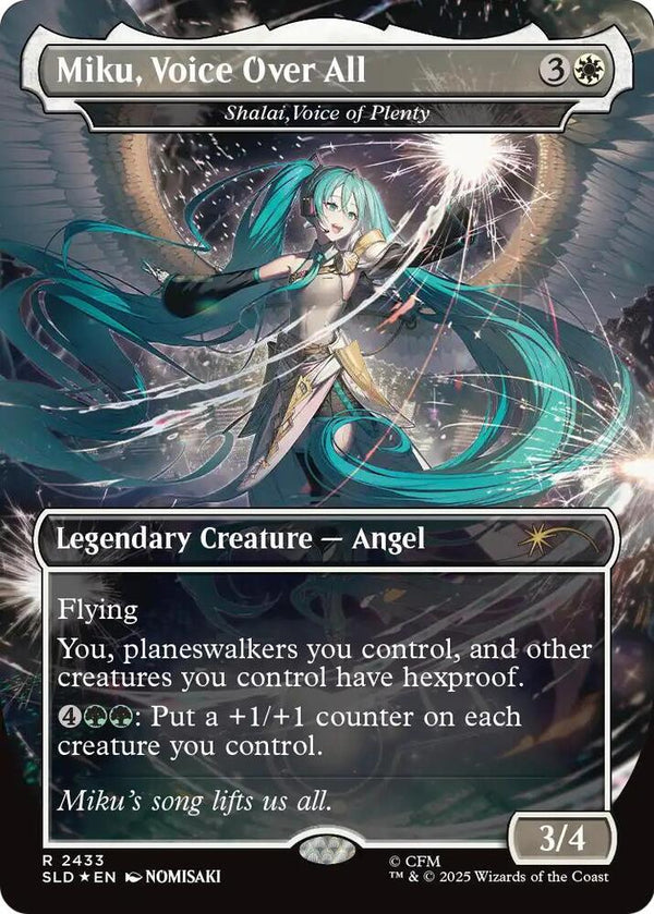 Miku, Voice Over All - Shalai, Voice of Plenty - Magic: The Gathering
