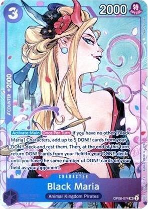 Black Maria (Dash Pack 2025) (OP-PR OP08-074) - One Piece Card Game