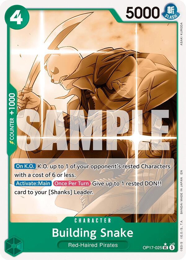Building Snake (Pandaman Art) - One Piece Card Game
