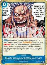 There's No Authority in the World That Lasts Forever!!! - One Piece Card Game