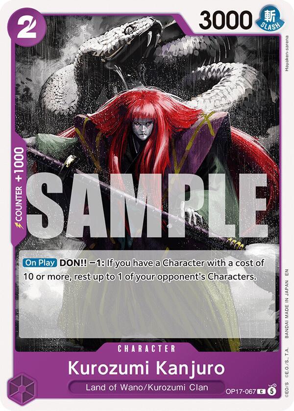 Kurozumi Kanjuro - One Piece Card Game