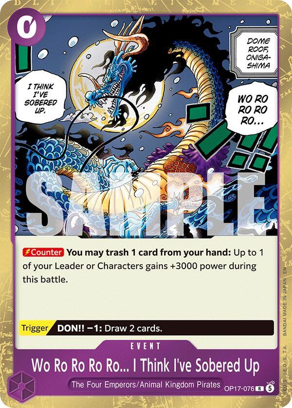 Wo Ro Ro Ro Ro... I Think I've Sobered Up - One Piece Card Game