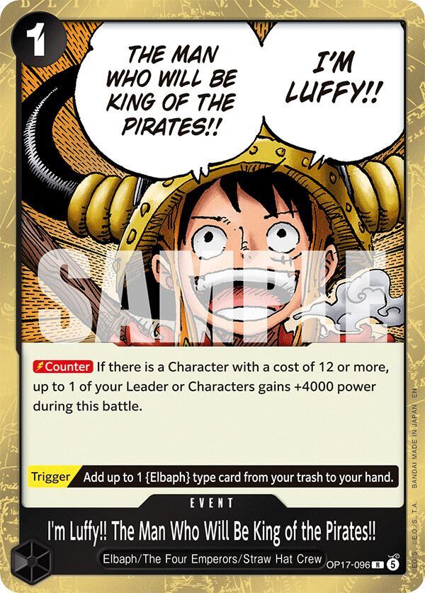 I'm Luffy!! The Man Who Will Be King of the Pirates!! - One Piece Card Game