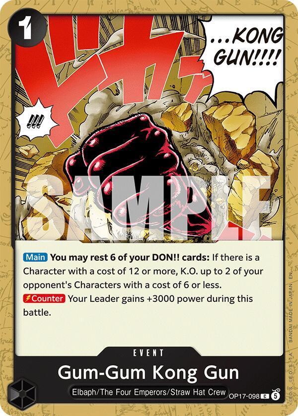 Gum-Gum Kong Gun - One Piece Card Game