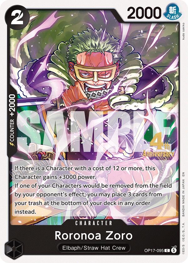 Roronoa Zoro (095) - One Piece Card Game