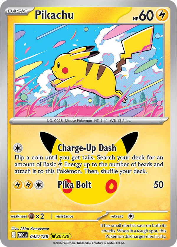 Pikachu - 042/128 (30C 042/128) - Pokémon