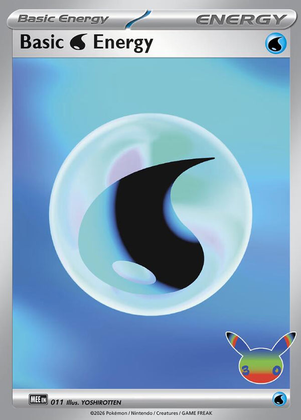 Basic Water Energy - 011 (30th Celebration) - Pokémon