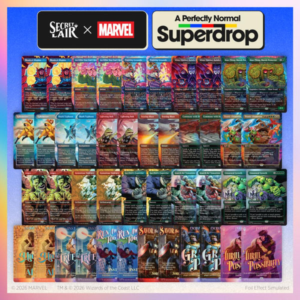 Secret Lair: A Perfectly Normal Superdrop: A Perfectly Normal Marvel Bundle - Magic: The Gathering