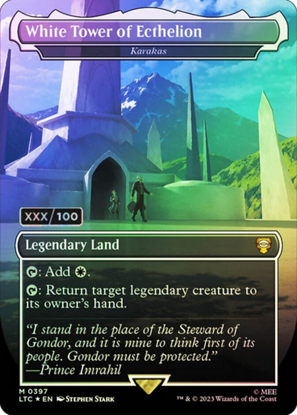 White Tower of Ecthelion - Karakas (Serial Numbered) - Magic: The Gathering
