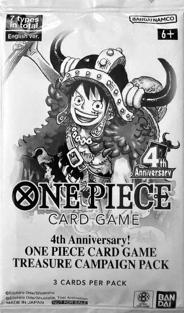 4th Anniversary One Piece Card Game Treasure Campaign Pack - One Piece Card Game