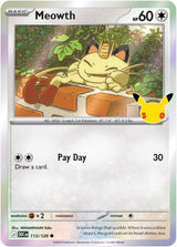 Meowth - 113/128 (30C 113/128) - Pokémon