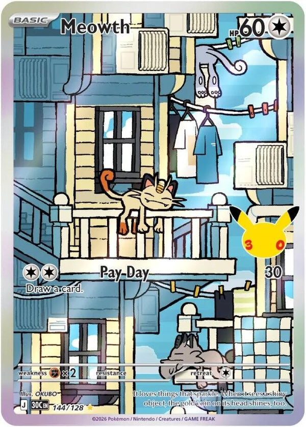 Meowth - 144/128 (30C 144/128) - Pokémon