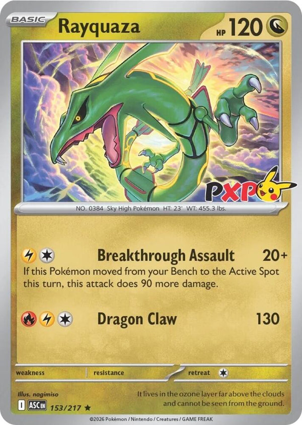 Rayquaza - 153/217 (Cosmos Holo) - Pokémon
