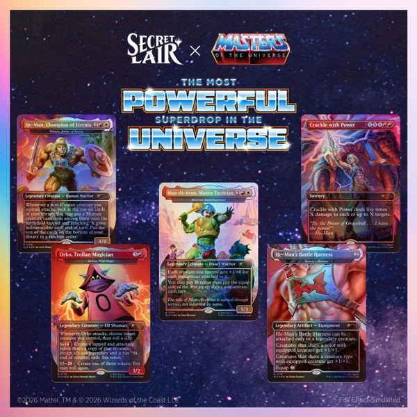 Secret Lair Drop: Secret Lair x Masters of the Universe: By the Power of Grayskull! - Traditional Foil Edition (SLD) - Magic: The Gathering