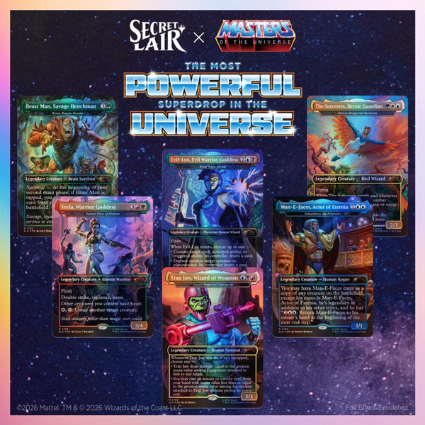 Secret Lair Drop: Secret Lair x Masters of the Universe: Allies and Enemies of Eternia - Traditional Foil Edition (SLD) - Magic: The Gathering