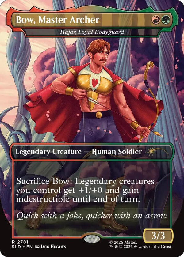Bow, Master Archer - Hajar, Loyal Bodyguard (SLD 2781) - Magic: The Gathering