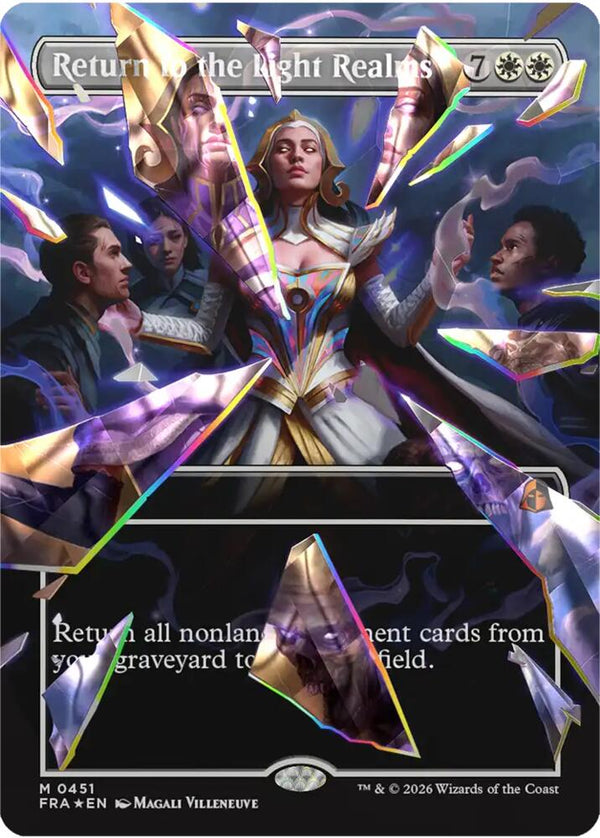 Return to the Light Realms (Borderless) (Facet Foil) (0415) - Magic: The Gathering