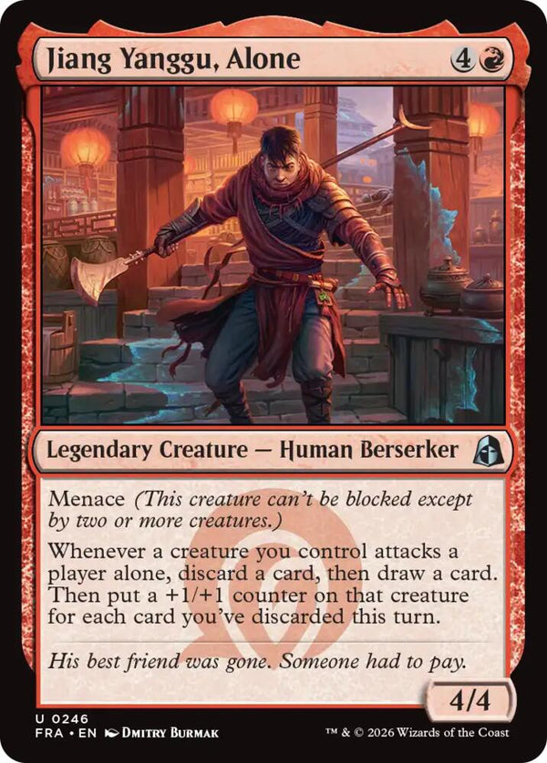 Jiang Yanggu, Alone - Magic: The Gathering
