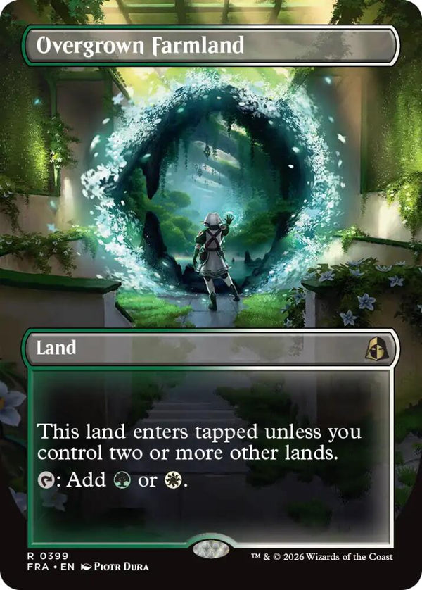 Overgrown Farmland (Borderless) - Magic: The Gathering