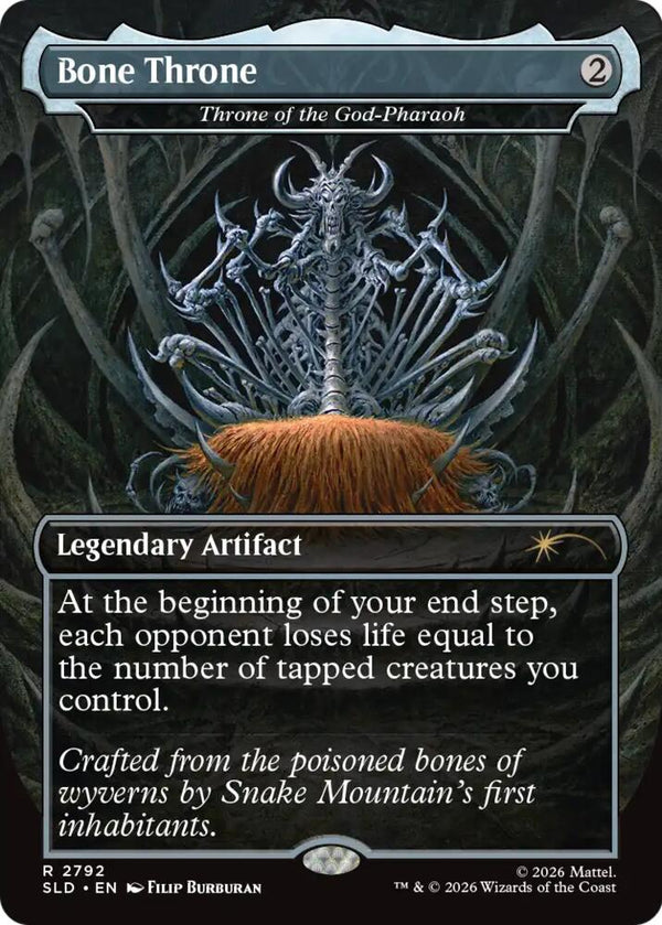 Bone Throne - Throne of the God-Pharaoh (SLD 2792) - Magic: The Gathering