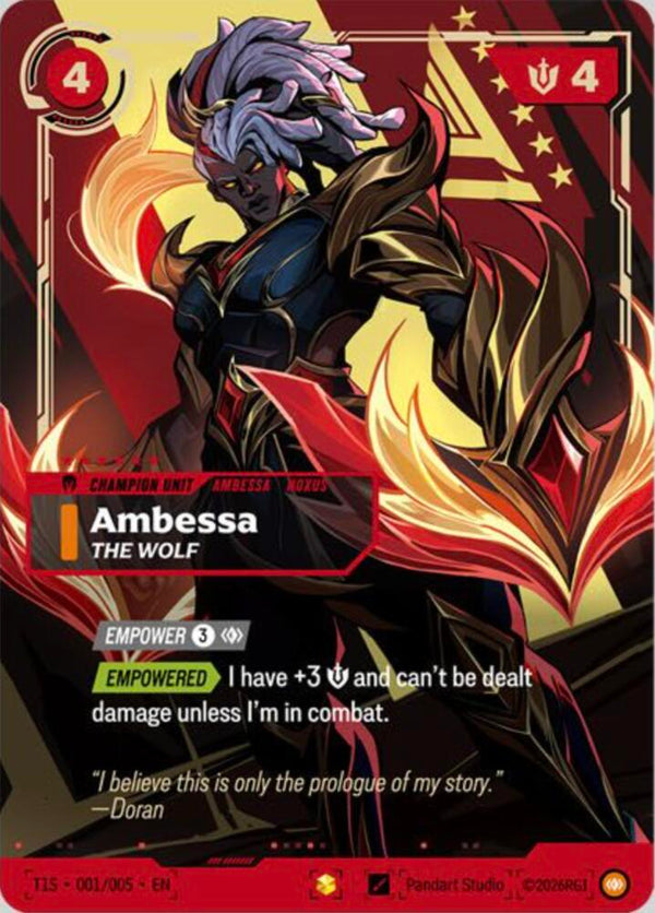 Ambessa, The Wolf (T1 Worlds Champion Signature Edition Bundle) - Riftbound: League of Legends TCG