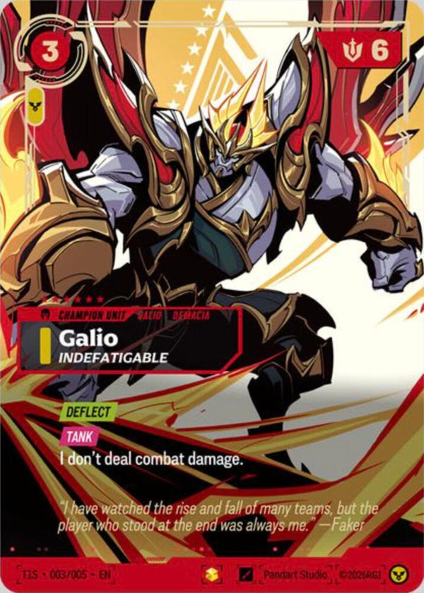 Galio, Indefatigable (T1 Worlds Champion Signature Edition Bundle) - Riftbound: League of Legends TCG