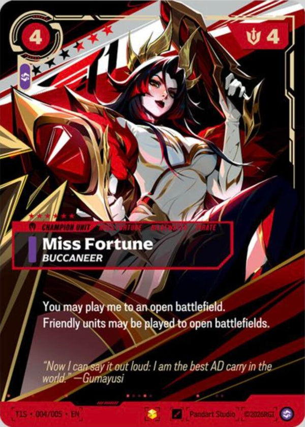 Miss Fortune, Buccaneer (T1 Worlds Champion Signature Edition Bundle) - Riftbound: League of Legends TCG