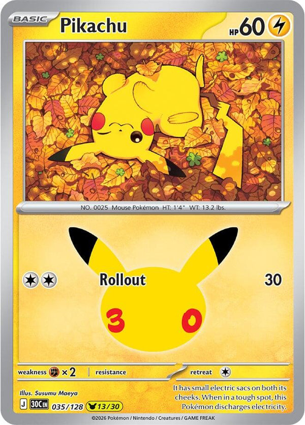 Pikachu - 035/128 (30C 035/128) - Pokémon