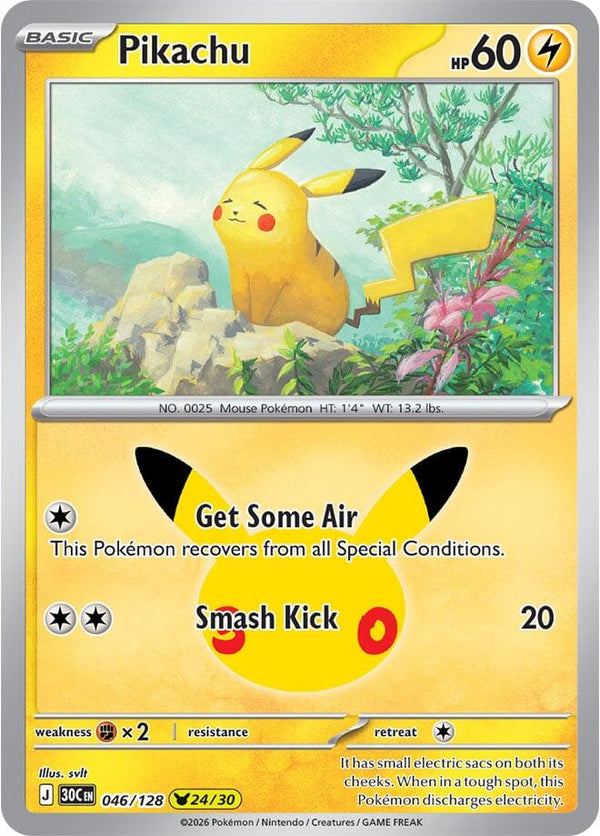 Pikachu - 046/128 (30C 046/128) - Pokémon