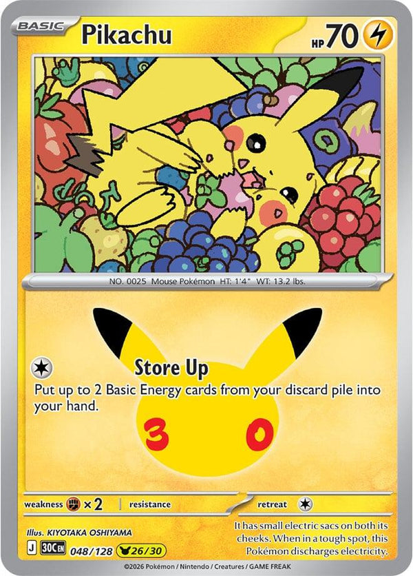 Pikachu - 048/128 (30C 048/128) - Pokémon