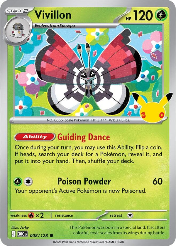 Vivillon (30C 008/128) - Pokémon