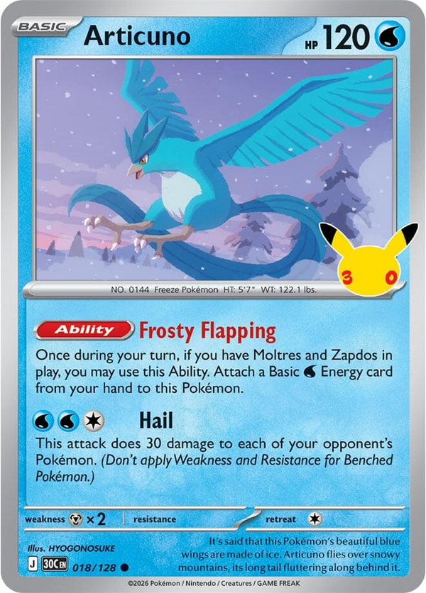 Articuno - 018/128 (30C 018/128) - Pokémon