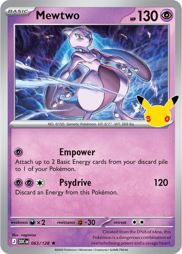 Mewtwo (30C 063/128) - Pokémon