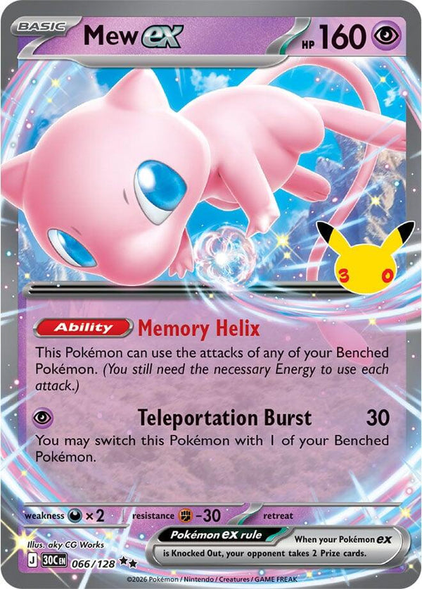 Mew ex - 066/128 (30C 066/128) - Pokémon