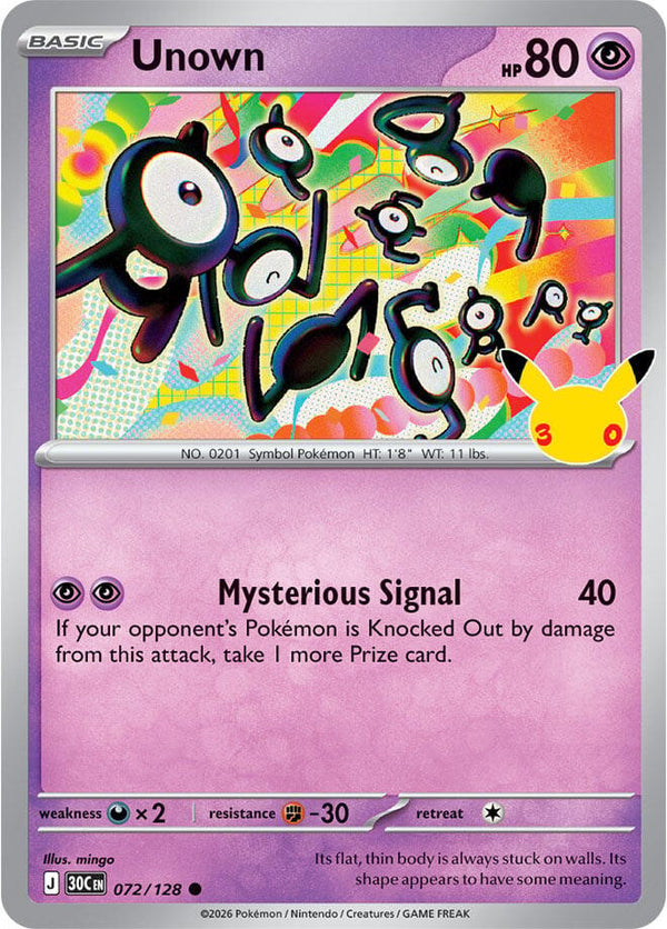 Unown (30C 072/128) - Pokémon