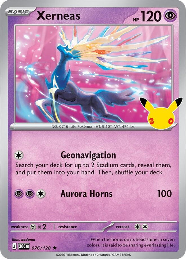 Xerneas (30C 076/128) - Pokémon
