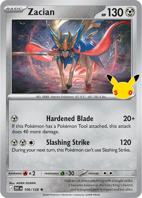 Zacian (30C 106/128) - Pokémon
