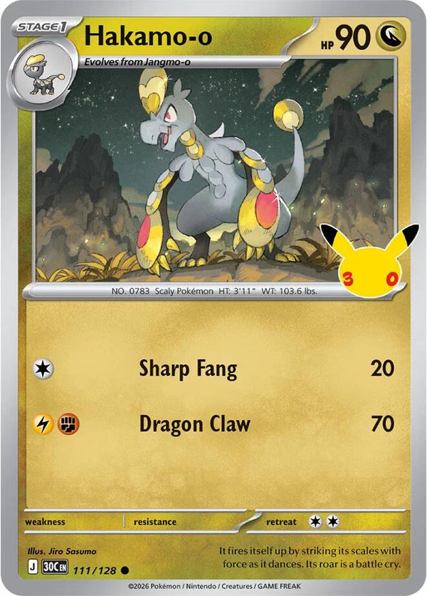 Hakamo-o (30C 111/128) - Pokémon