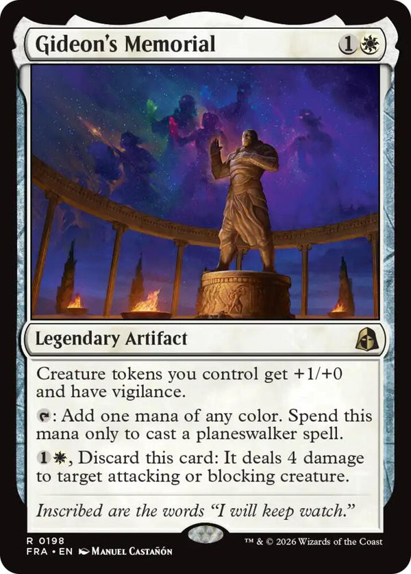 Gideon's Memorial (FRA 198) - Magic: The Gathering