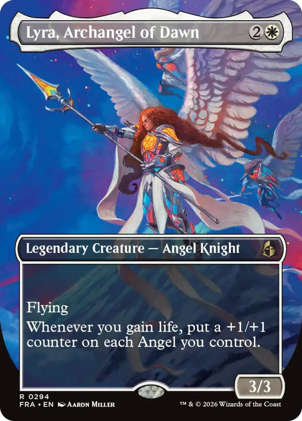 Lyra, Archangel of Dawn (Borderless) (FRA 294) - Magic: The Gathering