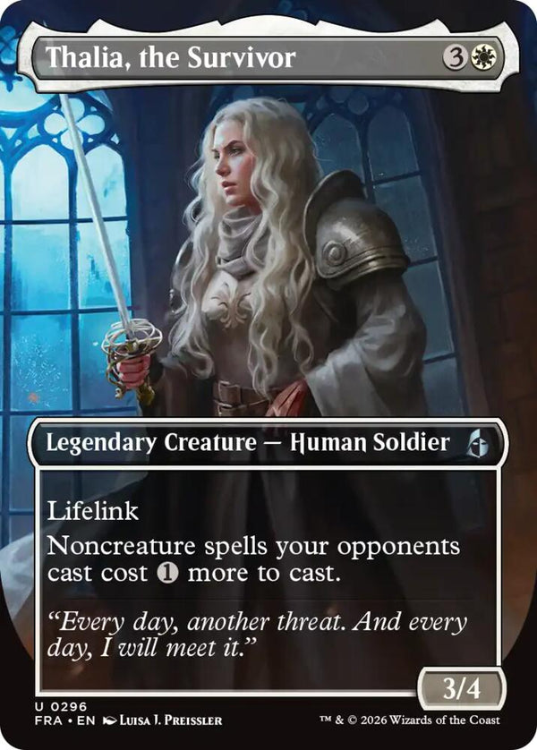 Thalia, the Survivor (Borderless) (FRA 296) - Magic: The Gathering