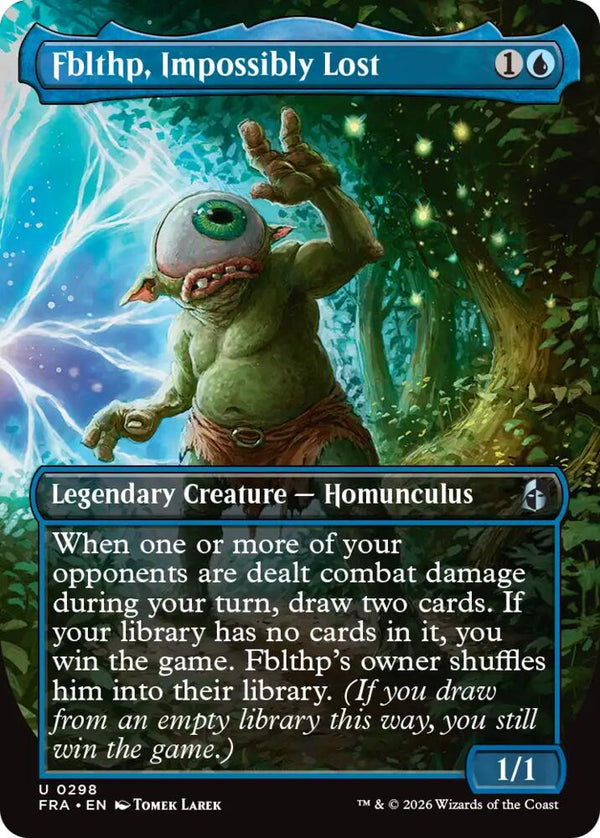 Fblthp, Impossibly Lost (Borderless) (FRA 298) - Magic: The Gathering