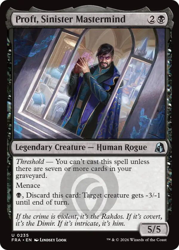 Proft, Sinister Mastermind (FRA 235) - Magic: The Gathering